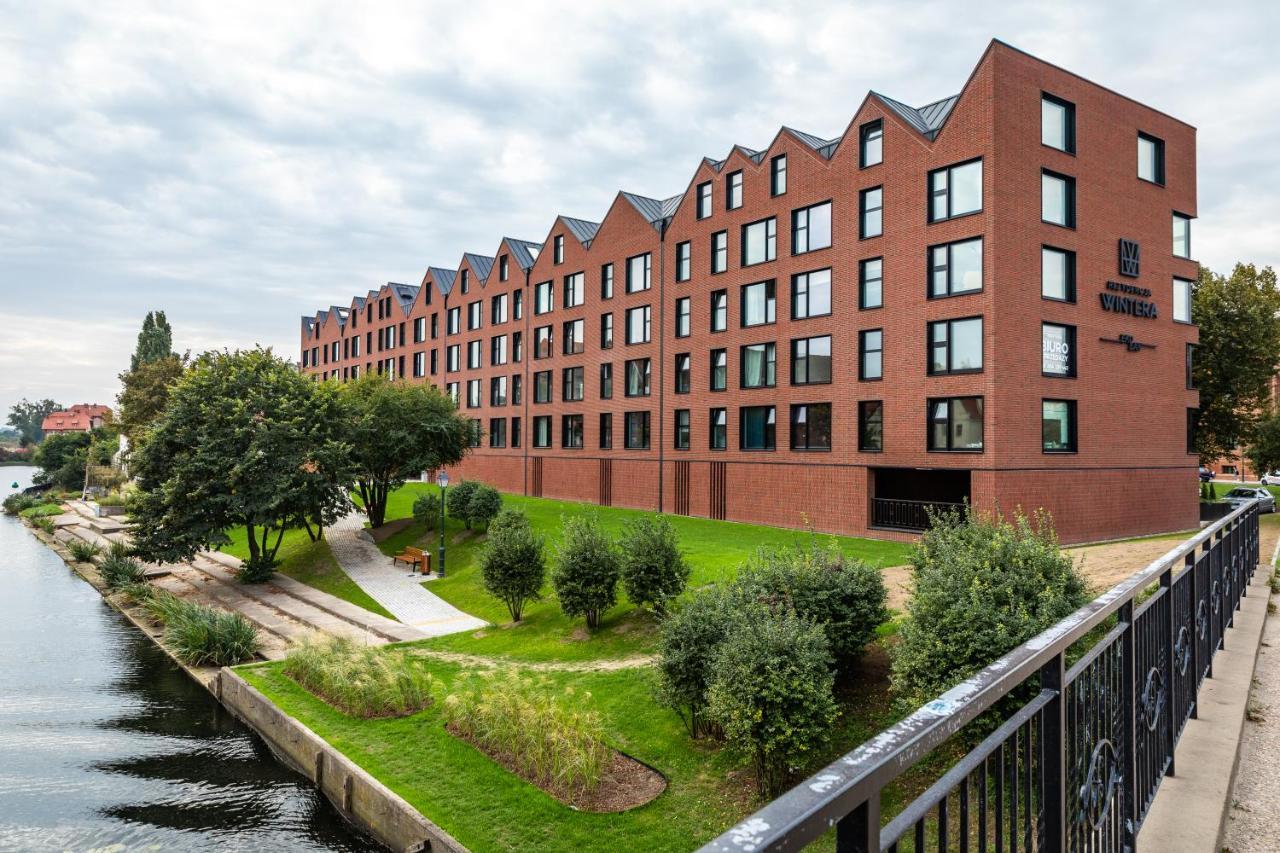 Pobookowane River View Apartments Gdaňsk Exteriér fotografie
