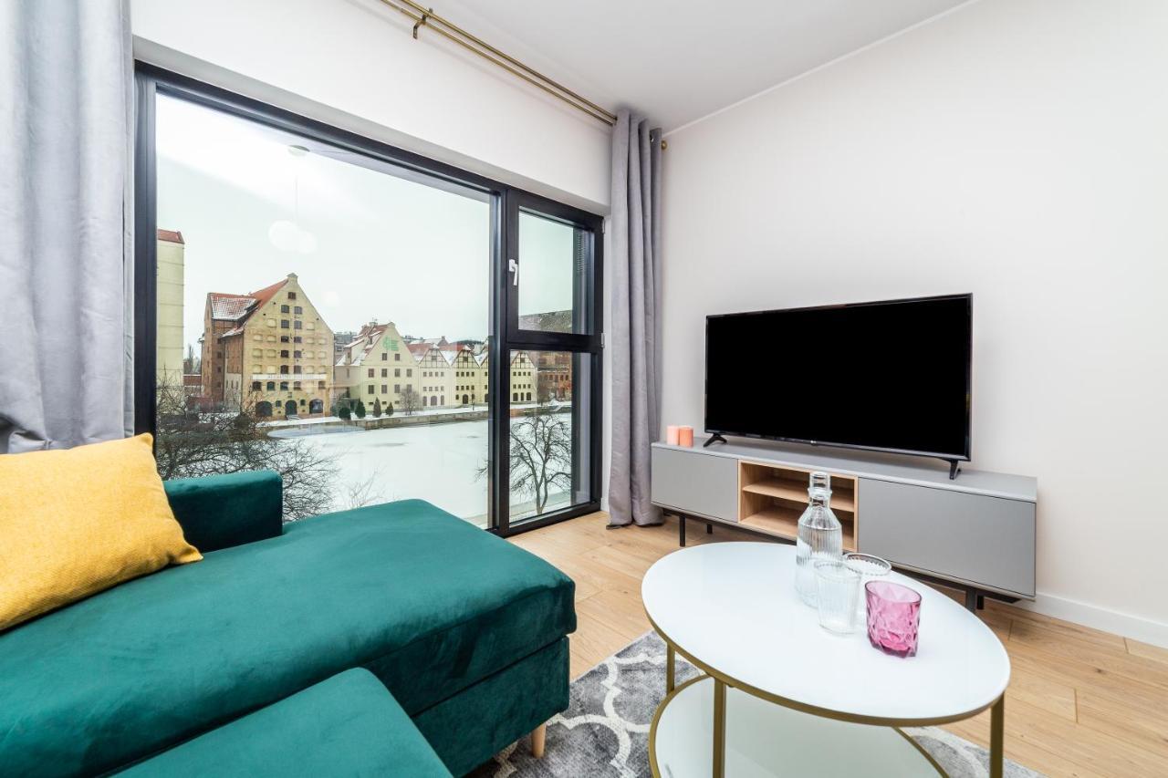 Pobookowane River View Apartments Gdaňsk Exteriér fotografie