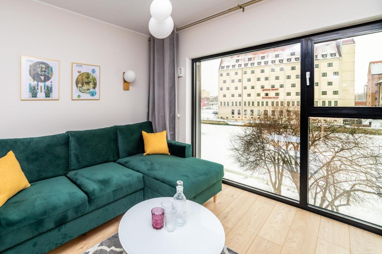 Pobookowane River View Apartments Gdaňsk Exteriér fotografie