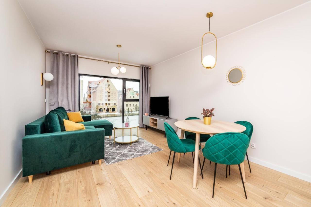 Pobookowane River View Apartments Gdaňsk Exteriér fotografie