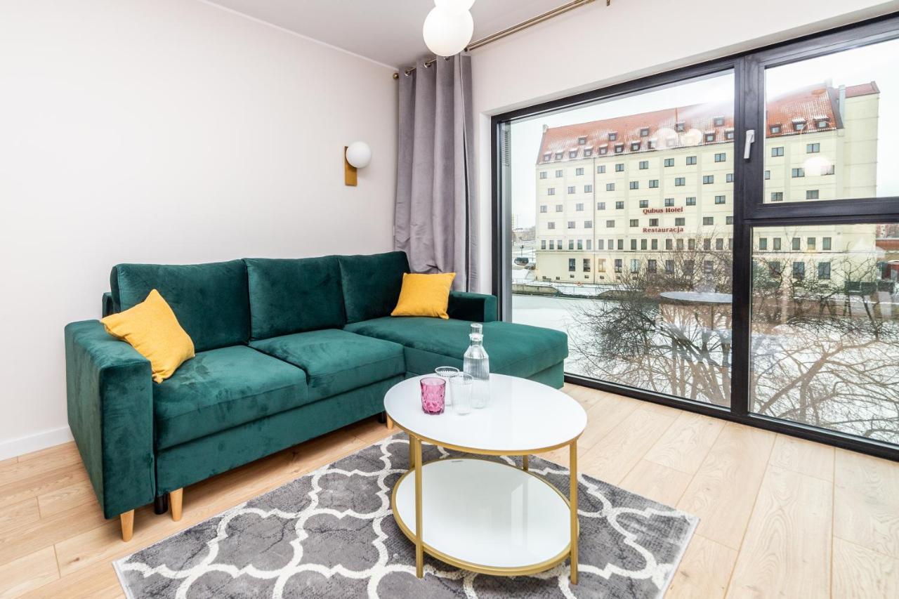 Pobookowane River View Apartments Gdaňsk Exteriér fotografie
