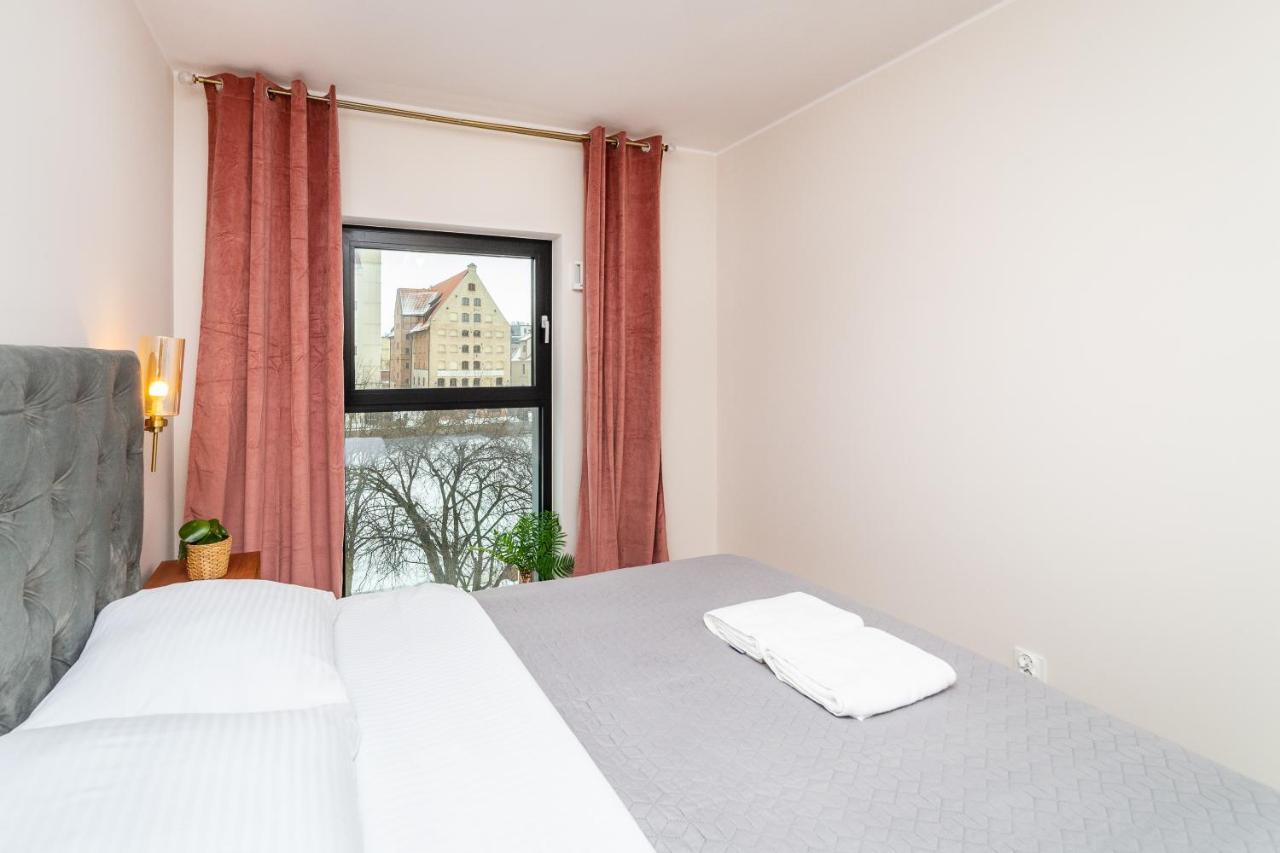 Pobookowane River View Apartments Gdaňsk Exteriér fotografie