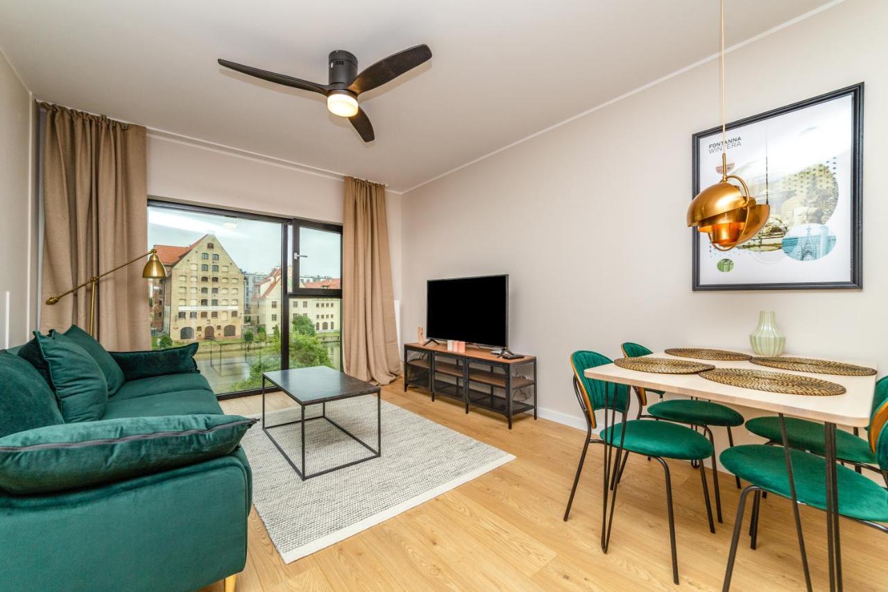 Pobookowane River View Apartments Gdaňsk Exteriér fotografie