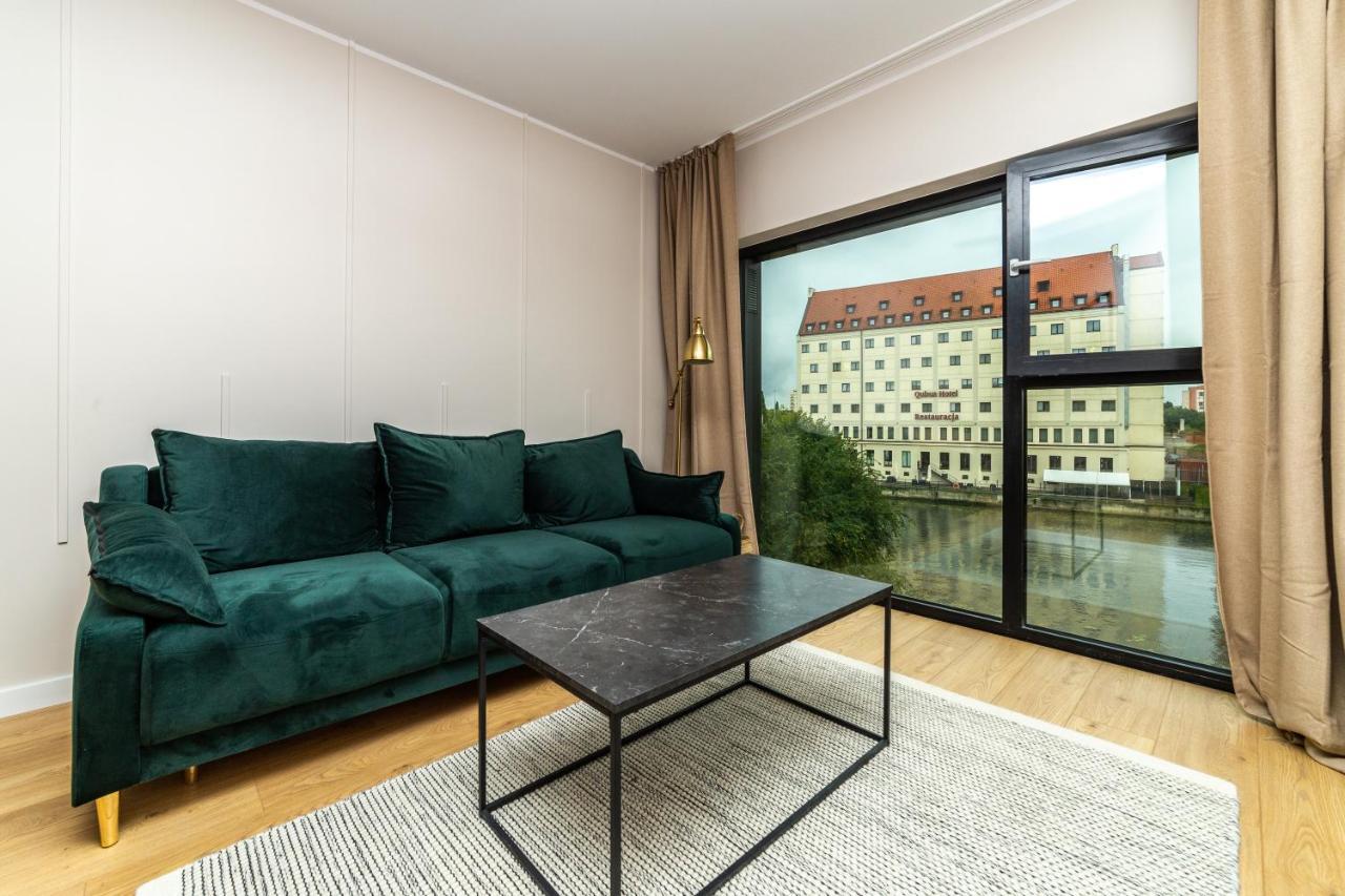 Pobookowane River View Apartments Gdaňsk Exteriér fotografie