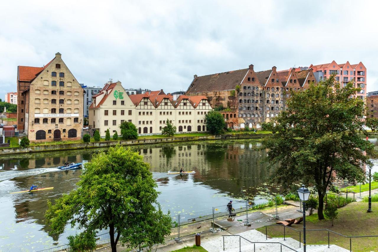 Pobookowane River View Apartments Gdaňsk Exteriér fotografie