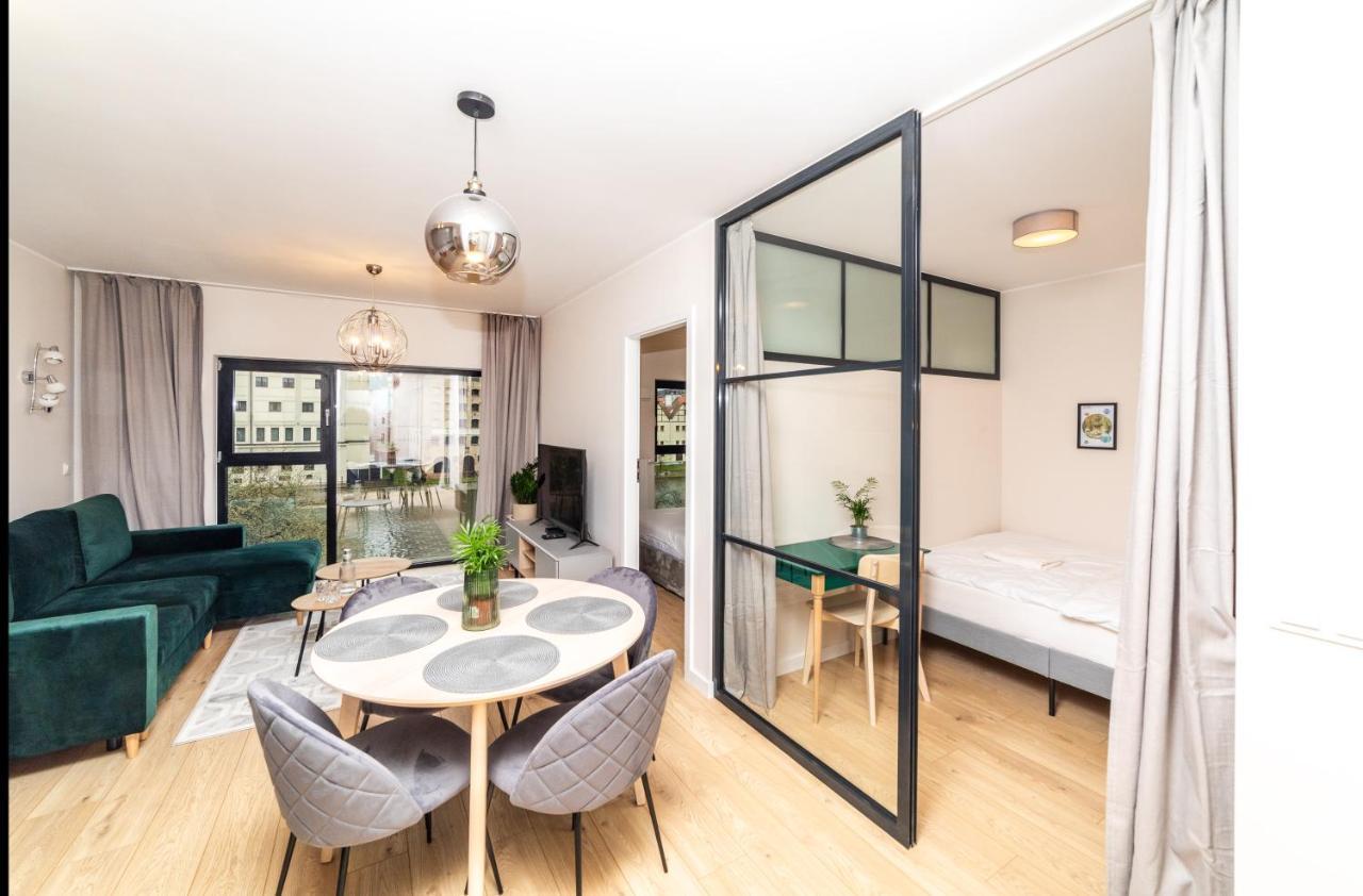 Pobookowane River View Apartments Gdaňsk Exteriér fotografie